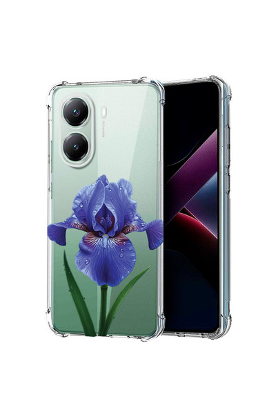 bestcase Husă Antișoc pentru Poco X7 Pro 5G, Floral - Iris, 1988230 AS 2058