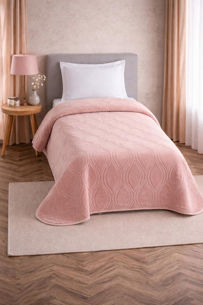Bella Home Crystal Single Solid Color Blanket | 160X220 cm |   Modern, Soft a...