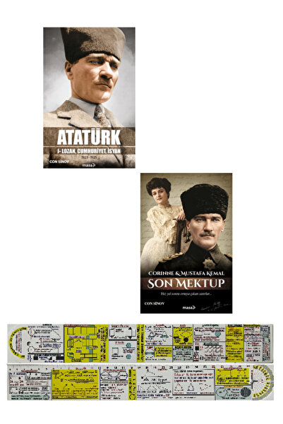 masakitap Con Sinov 2 Kitap Set / Atatürk Lozan, Cumhuriyet, İsyan + Corinne ...