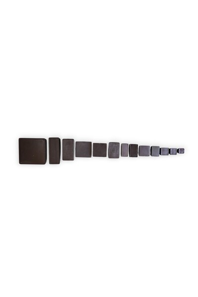 Başoğlu Plastik Başoğlu 20x30 mm Plastik Kare İçe Geçme Profil Tapası 4 adet