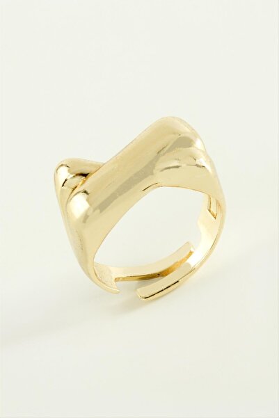 ZERO LAND Ilkeshop Cross (05058) Metal Ring-Yellow