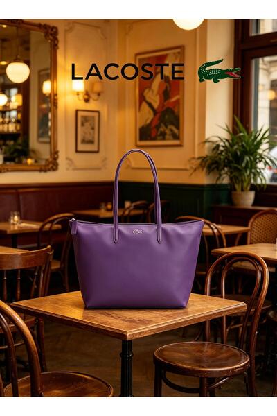 Lacoste LIVE Women's L12.12 Concept Fashion Versatile Large Capacity Zipper H...