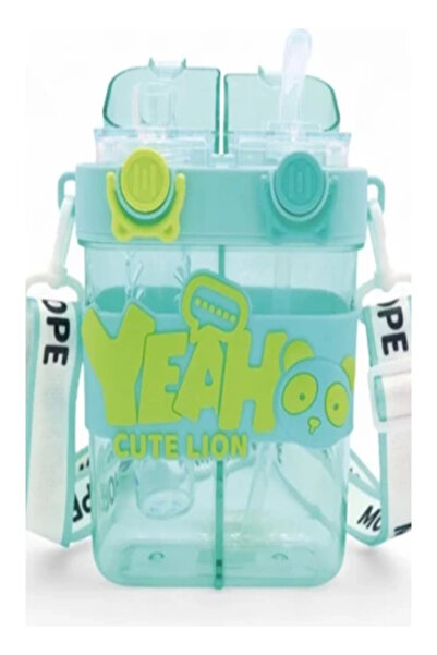 ONMART Water Bottle 760ml Cute Water Bottle with Straw, Double Drinking Desig...