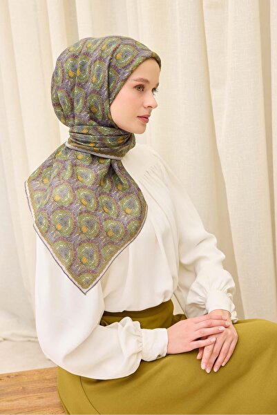 Silk Home وشاح مونار أخضر 90x90