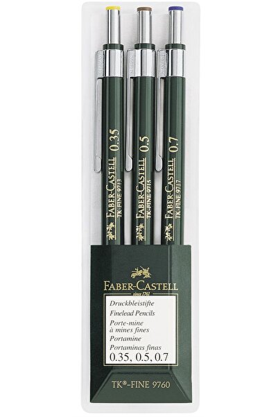 Faber Castell ΣΕΤ 3 ΜΗΧΑΝΙΚΑ ΜΟΛΥΒΙΑ TK-FINE FABER-CASTELL