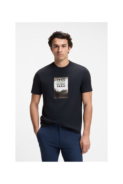 BOSS Baskılı Pamuku Tişört