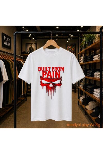 playwear Tricou cu imprimeu Paın Gögüs, 100% bumbac, supradimensionat, cu cro...
