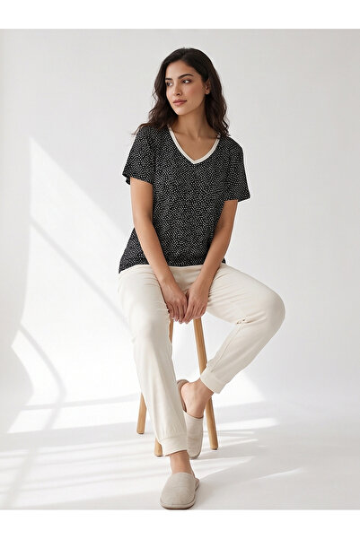 Bousni 2 Piece Shirt and Pajama Cotton Outfit, Soft Summer Loungewear/ Nightwear
