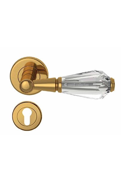 Condi Collection مقبض باب من الفولاذ المقاوم للصدأ 1061C PVD Gold Yale