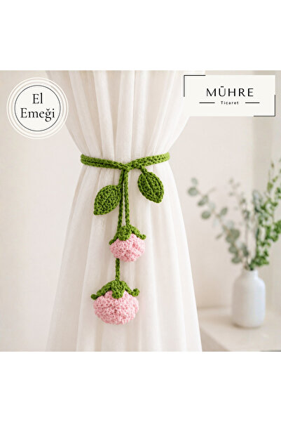 mühre 2 ADET Pinterest Çiçekli Perde Tutacağı El Emeği Amigurumi
