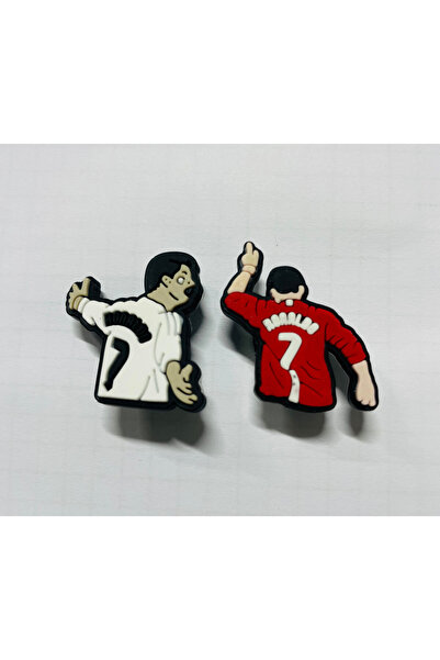 atölye karnaval Ronaldo Jibbitz Charm Terlik Süsü 2 ad