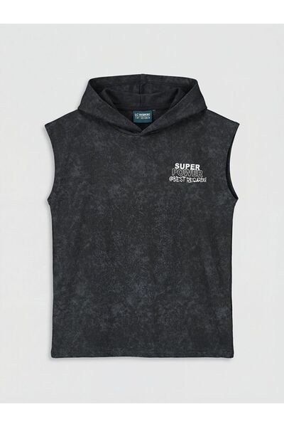 LC Waikiki LCW Kids Hooded Printed Boys' Tank Top