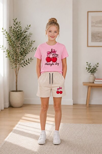 armicem Set de pantaloni scurți și bluză pentru fete ArmiKids, colecția nouă