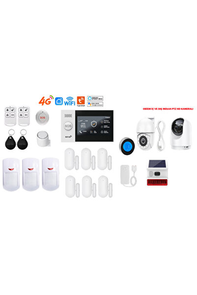 obiem Akıllı Güvenlik Pet Destekli Alarm Sistemleri + Iç ve Dış Mekân PTZ HD ...