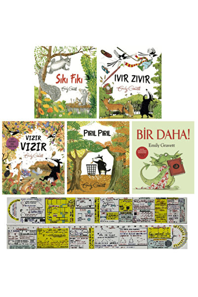 Beta Yayınları Emily Gravett 5 Kitap Set/Sıkı Fıkı+Ivır Zıvır+Vızır Vızır+Pır...