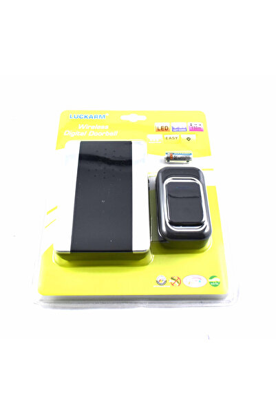 MAD ECO LEDURI Sonerie wireless neagră 220 V de exterior