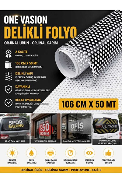 HD AMERICAN ONE VISION DELİKLİ FOLYO