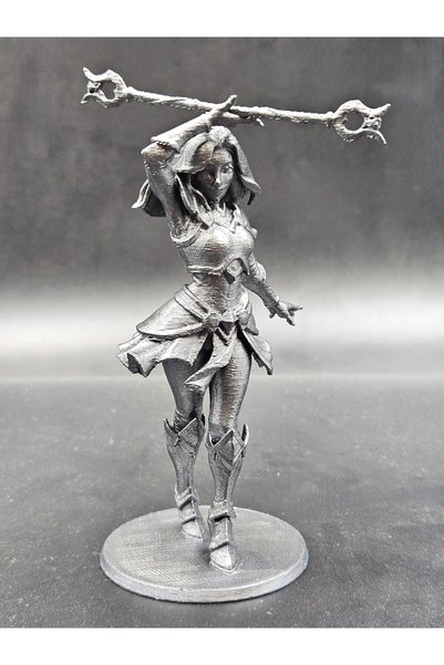 3DEpics 3D Baskı - League of Legends Lux Figürü - (Metalik Renk Boyalı) 13 cm