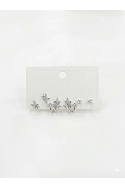 EASERA TİCARET Polar Star Six-Pointed Earrings