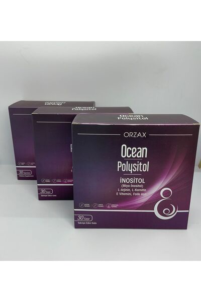 Orzax Ocean Polysitol Inositol 30 Saşe Takviye Edici Gıda 3 Adet