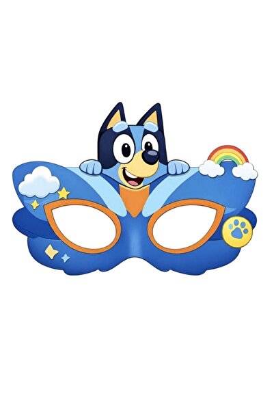 Partiden Bluey Karton Parti Maskesi 6 Adet