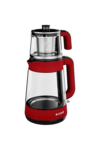 Arçelik CM 6964 K Resital 1900 W Cam Demlikli Çay Makinesi - Kırmızı