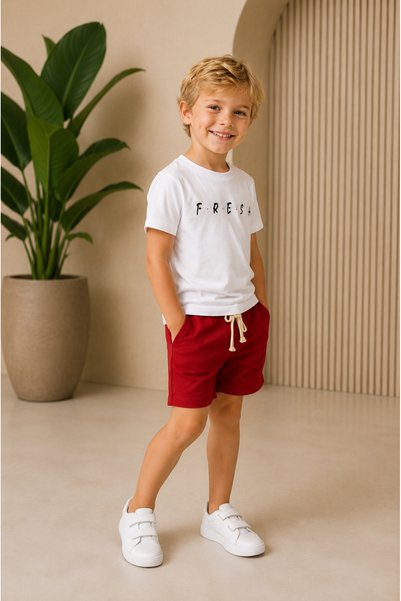 Gebelog Fresh Printed Boys' Shorts Set Cotton Summer Set