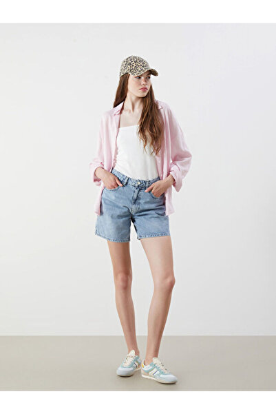 LC Waikiki Mom Fit Women's Jean Shorts