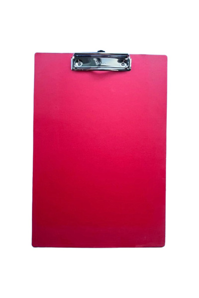 MAUL Simple A4 clipboard, made of hard cardboard, Balance - red