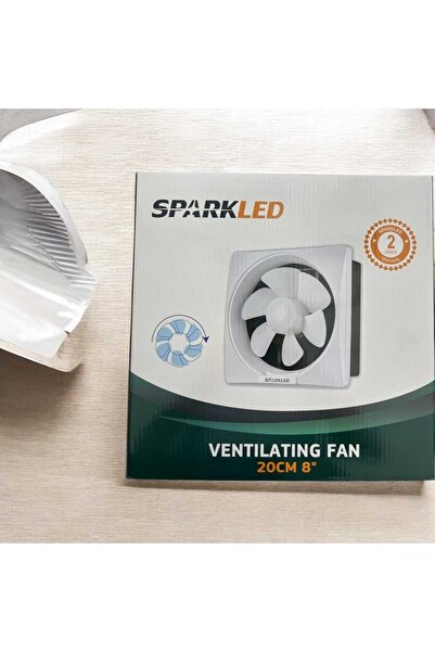 sparkled مروحة تهوية مربعة 8 بوصة بجهد مزدوج 110/220 فولت