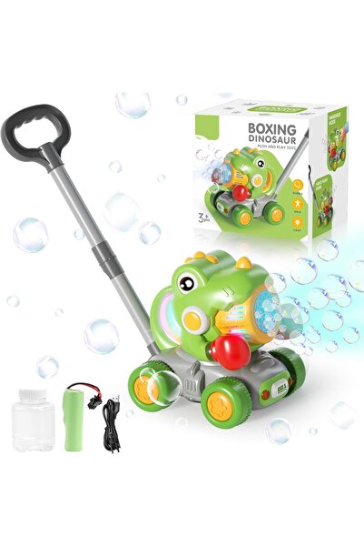 Junios Jucarie de impins 2 in 1 cu lansator de baloane de sapun si lumini - D...