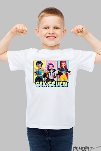 GILDAN Tricou Huntrix Six Seven Trio De Stil Remarcabil