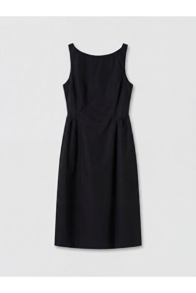 LC Waikiki Wide Roba Collar Gathered Dress for Style Enthusiasts from Uzg Store