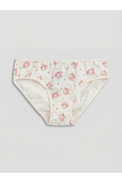 LC Waikiki Ecru My Melody Printed Girls' Panties