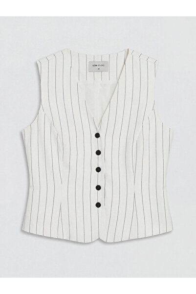 LC Waikiki I V Dikim Striped Women's Classic Vest from Freezen Store