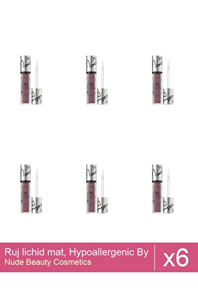 Makeup Set 6x Ruj lichid mat, Hypoallergenic By Marceline, 04 San Francisco