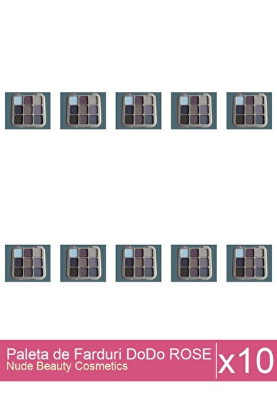 Makeup Set of 10x DoDo ROSE Eyeshadow Palette 8g, 02