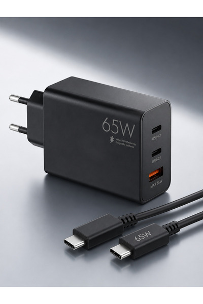 giyitec Honor 70 -90 Uyumlu Şarj Cihazı Seti Max. 65W Adaptör+Kablo Set