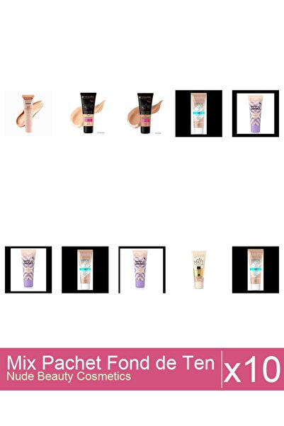 Makeup Set Mix 10 produse Fond De Ten: Eveline CCC Magical,53 ( medium beige ...