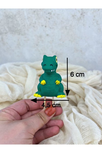 Ca.Gi Handmade Dinosaur Figured Cake Decoration / Birthday Decoration / Cake Decor - 1 Piece