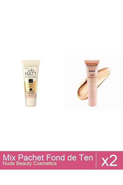 Makeup Set Mix 2 produse Fond De Ten: Fond de ten, Eveline Cosmetics, Satin M...