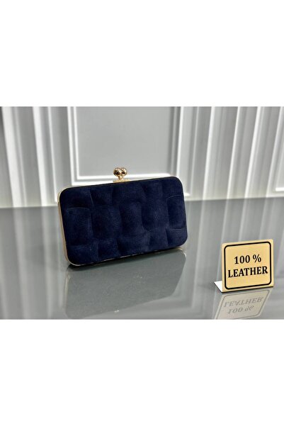 çkn sedat çakan çanta & fular & aksesuar Genuine Suede Leather Women's Clutch...