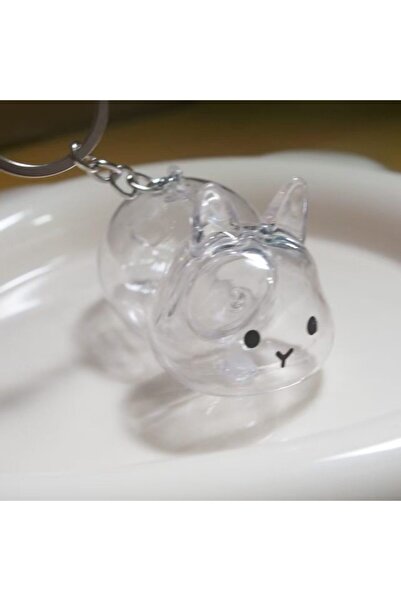 choice2 C ZAKOL Cute Rabbit Shape Transparent Rabbit Fur Storage Box Hair Sto...