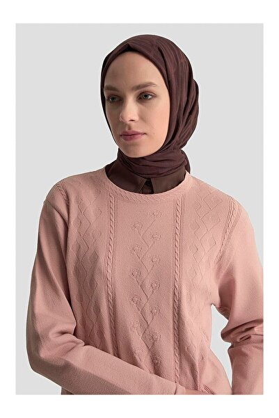 LC Waikiki Nevavm Patterned Sweater with Difference 25Kd7009 Powder