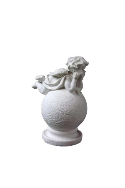 Goliat Decorative figurine, Goliat, Angel Model, 15x12 cm, white
