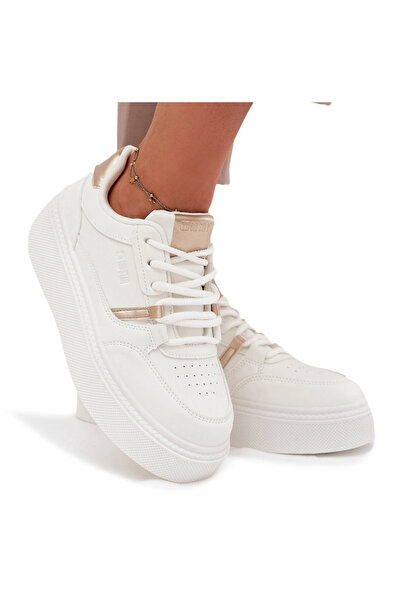 Big Star Shoes Adidași cu platformă pentru femei Big Star SS274359 Alb 39