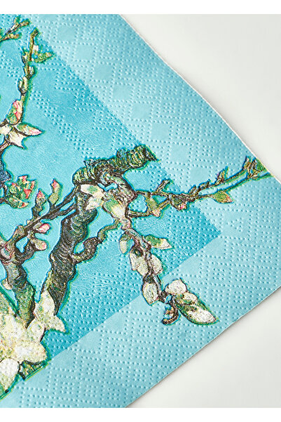 Bella Maison Van Gogh Almond Blossom 20'li Kağıt Peçete Turkuaz (33x33 cm)