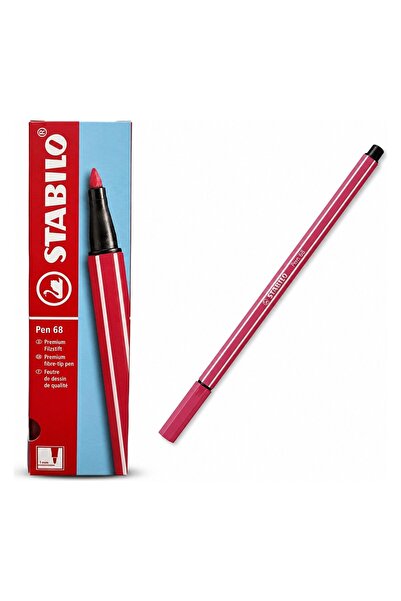 Stabilo Felt Tip Paint Marker 1 mm Strawberry Red 68/49 Pack of 10
