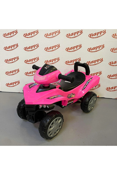 MOTO Pink Electric Ride-On Quad Bike for Kids – 4-Wheel Stable Design with Hi...