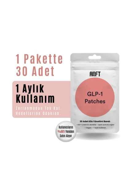 pure age Doğal GLP-1 Bandı & Tokluk Hissi Sağlayan Günlük Slim Patch Bandı Ba...